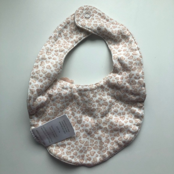 Leopard Cat Bib Floral 3-6 Months - Picture 2 of 5